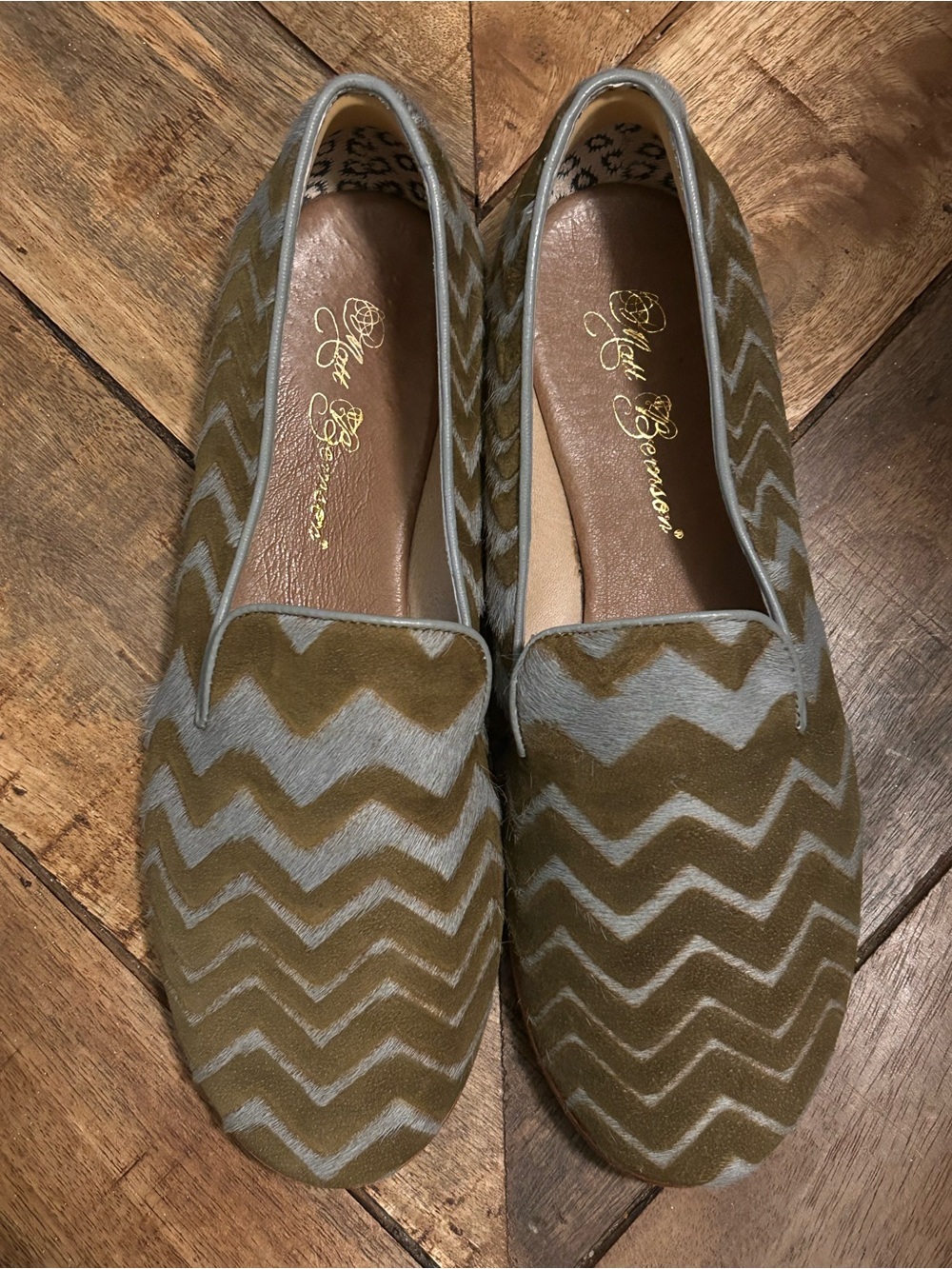 Matt Bernson Olive Pearl Smoking Slippers